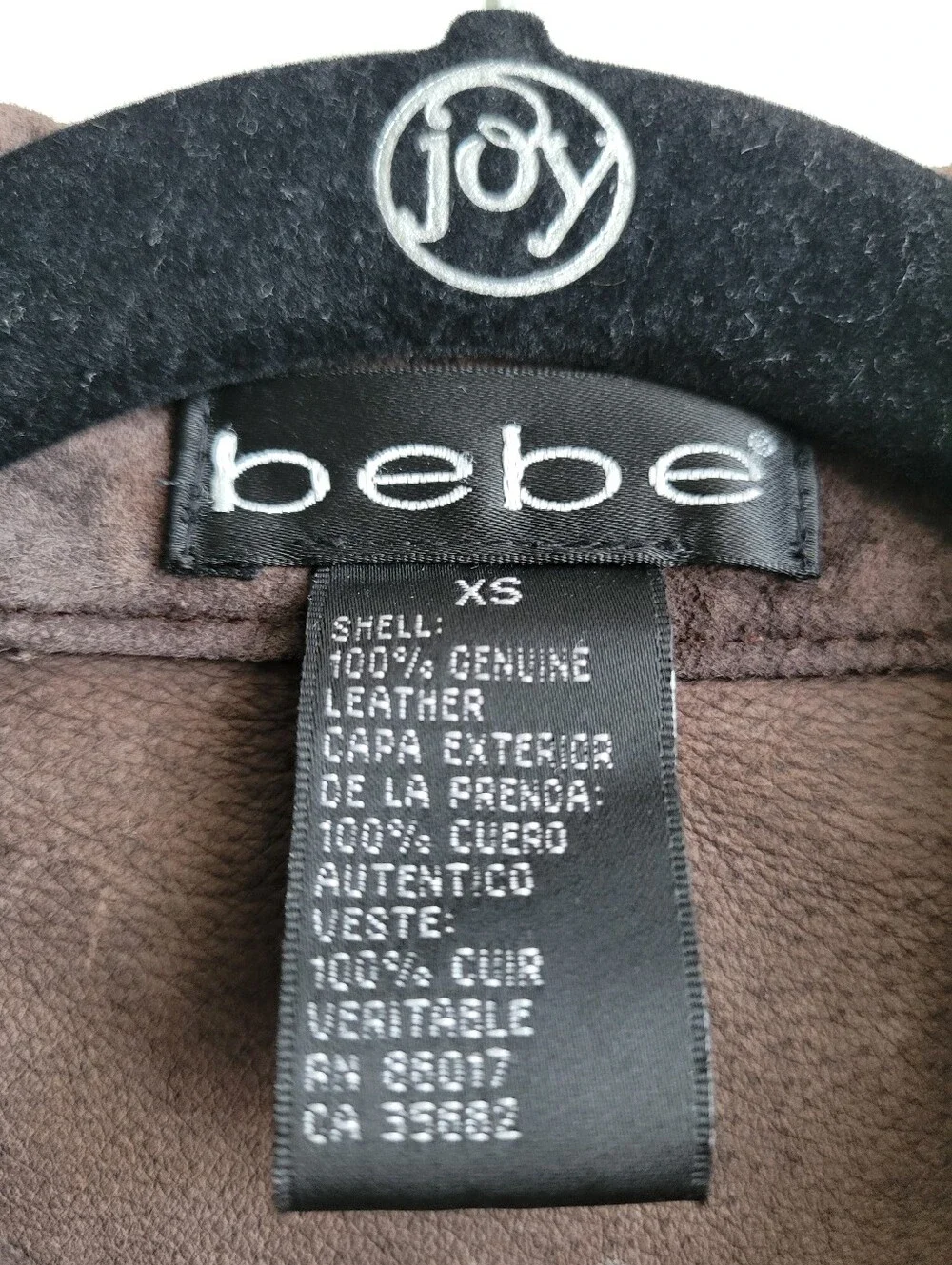 Bebe Vintage Suede Snap Button Jacket Size XS